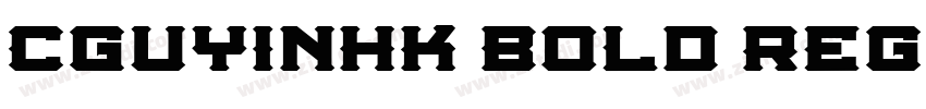 CGuYinHK Bold Regula字体转换